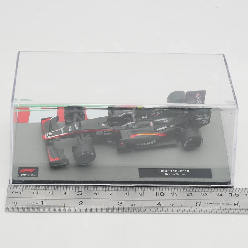 Ixo 1:43 HRT F110 2010 Bruno Senna Diecast Car Model Metal Toy Vehicle