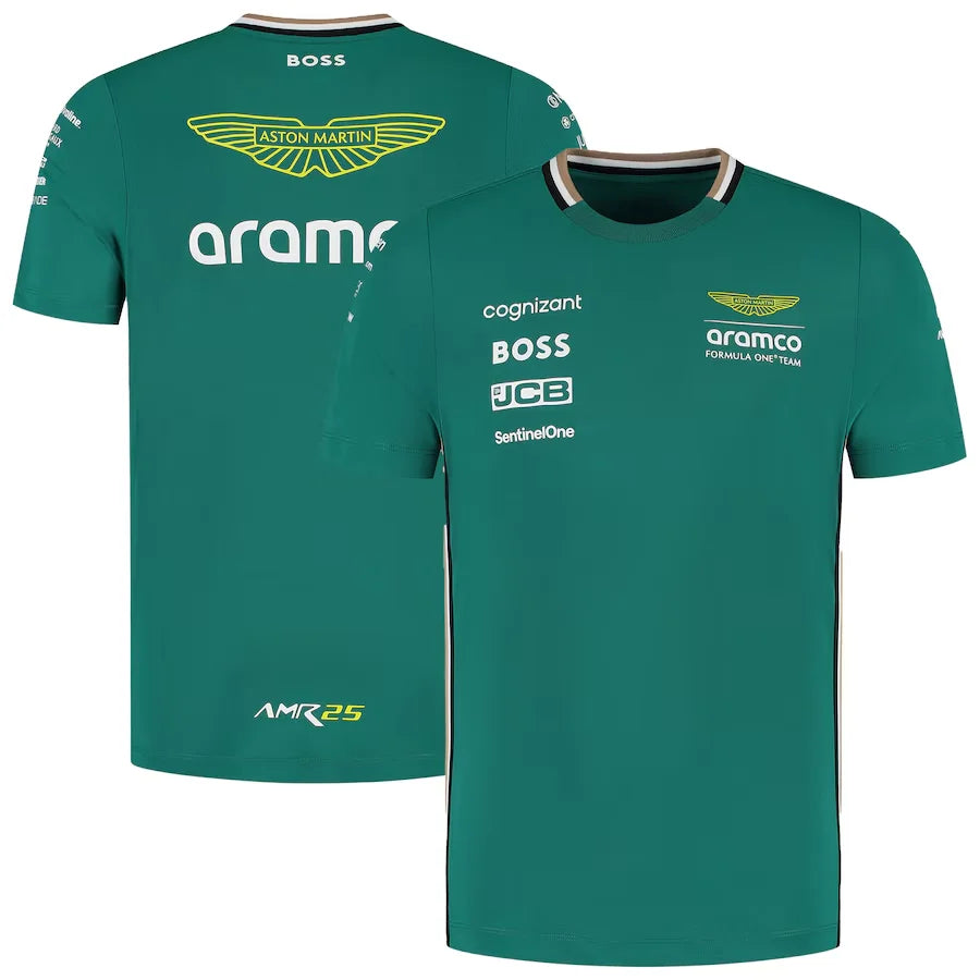 Aston Martin Aramco Cognizant F1 2025 Fernando Alonso Team Driver T-Shirt Short Sleeve Sweatshirt