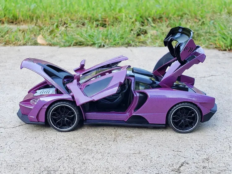 1/32 McLaren Senna Alloy Sports Car Model Diecasts Metal Toy Vehicles Car Model Simulation Sound Light Collection Toy Gift