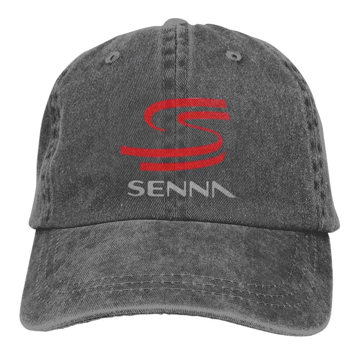 Senna F1 Unisex Baseball Cap Washed Adjustable Cotton Cap Vintage Casual Outdoor All Seasons Travel Sports Hat
