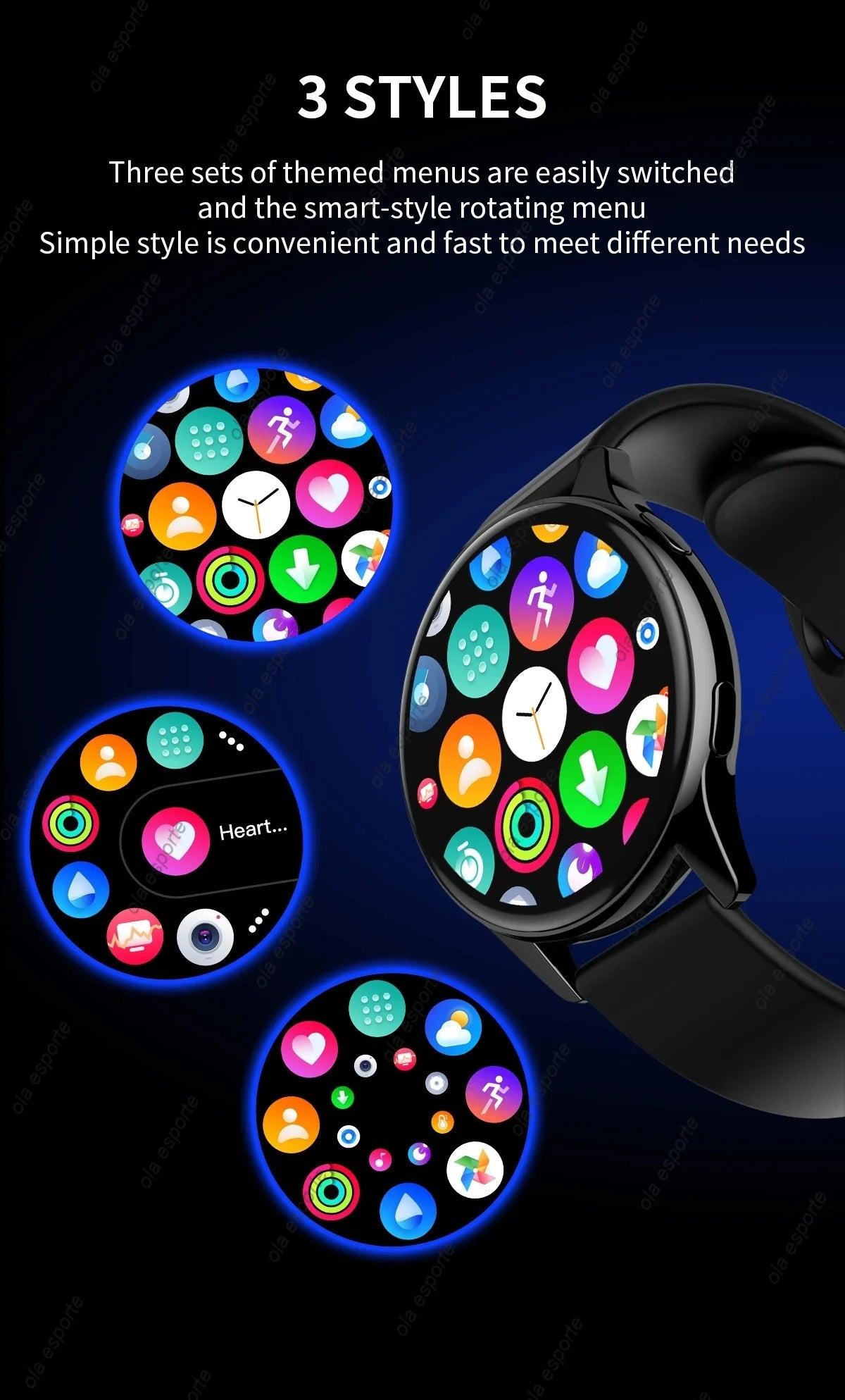 New Bluetooth Call Smart Watch 6 Heart Rate Custom Dials Sport Men Woman 2024 smart watch Health Monitor Smartwatch For Samsung