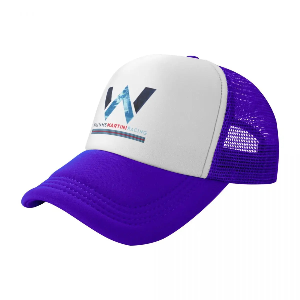 Williams Racing Custom Mesh Baseball Caps Women Men F1 Martini Printing Male Beach Dad Hat Peaked Cap