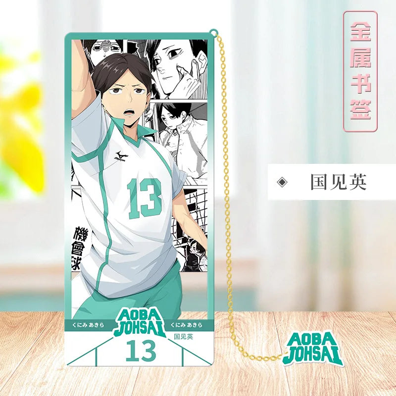 Haikyu/Volleyball Youth Metal bookmarks Japanese Anime Festival fan support Gift Student Gift Collection bookmark