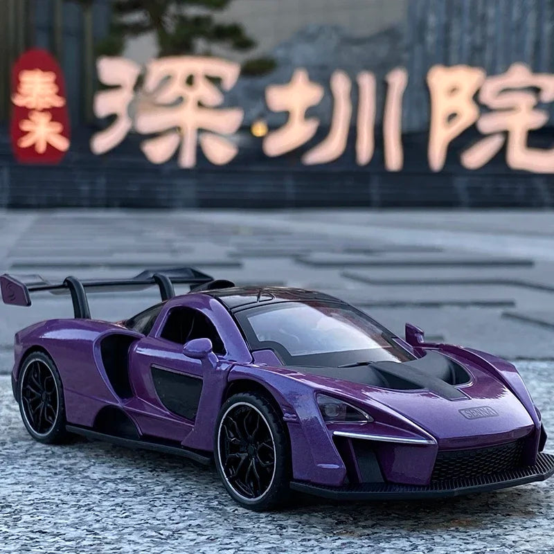 1/32 McLaren Senna Alloy Sports Car Model Diecasts Metal Toy Vehicles Car Model Simulation Sound Light Collection Toy Gift
