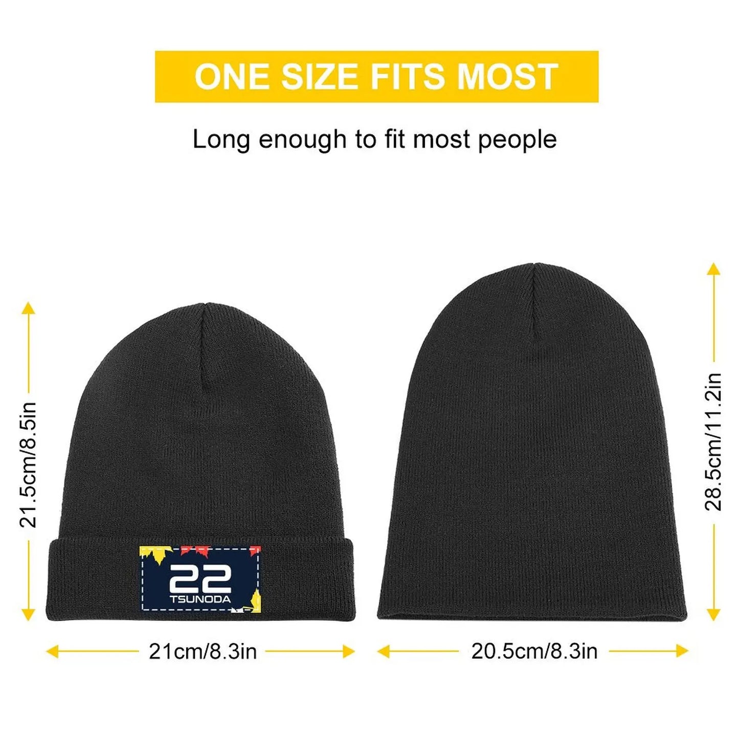 F1 2024 - Yuki Tsunoda #22 Knitted Cap Rugby cute Icon Women's Hats 2025 Men's