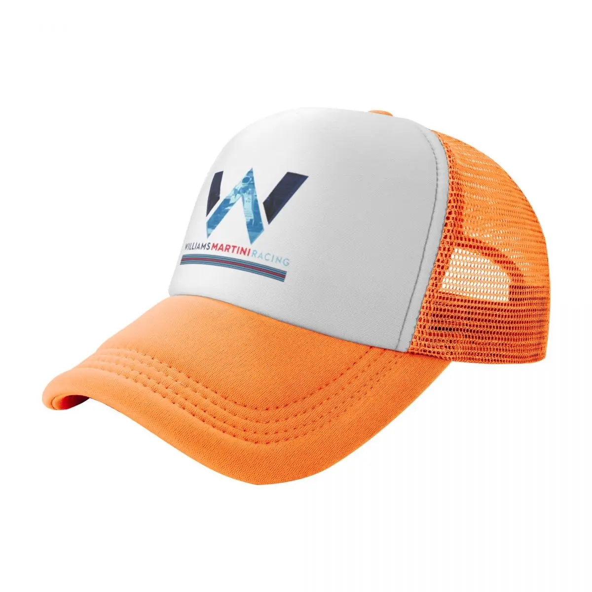 Williams Racing Custom Mesh Baseball Caps Women Men F1 Martini Printing Male Beach Dad Hat Peaked Cap
