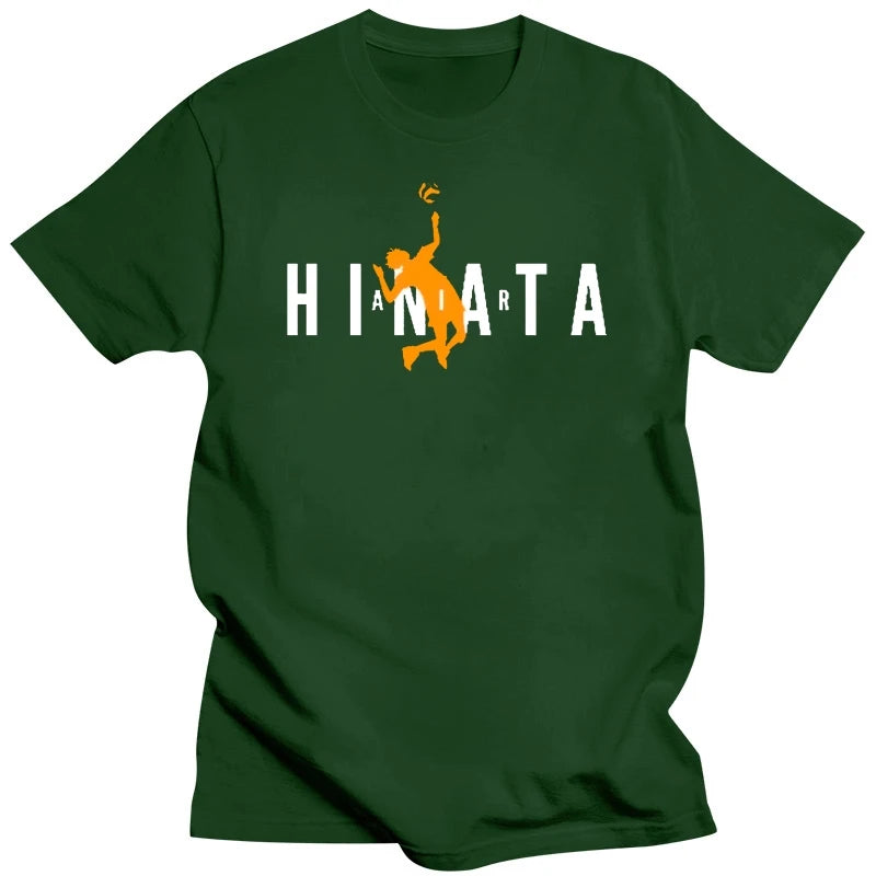100% Cotton Print Mens Summer Air Hinata Shoyo Haikyuu Haikyu Anime Manga Unisex Tshirt T-Shirt Tee ALL SIZES Tee Shirt