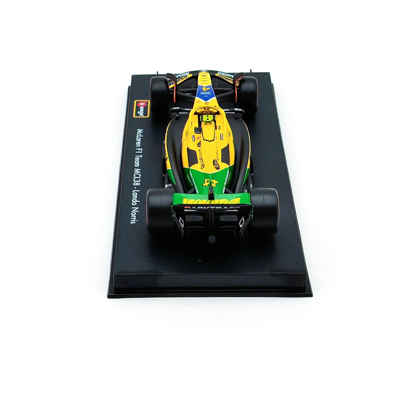 Bburago 1:43 2024 F1 SF24 W15 Mclaren MCL38 Monaco Grand Prix Alloy Car Diecast Model #4 Lando Norris #81 Oscar Piastri