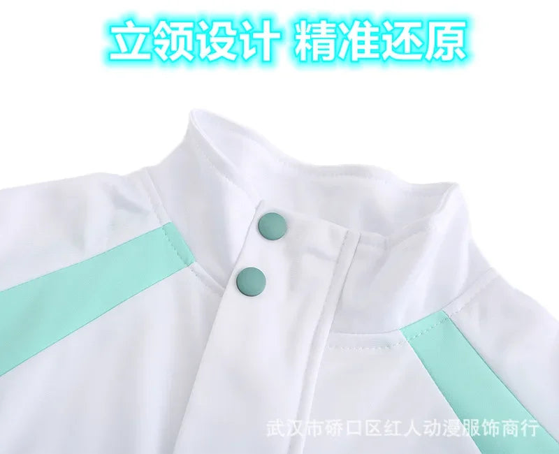 Haikyu Anime Aobajohsai High School Uniform Oikawa Tooru Cosplay Costume Embroidery Full-Zip Tracksuit Daily Wear