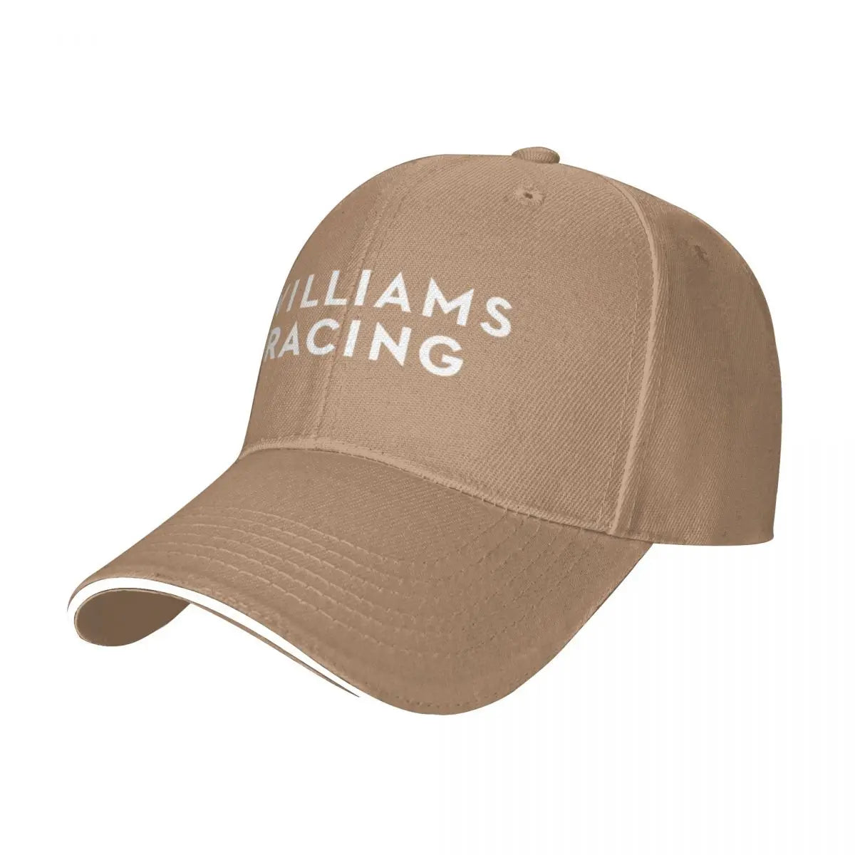 White Williams Racing Letters F1 Sport Baseball Caps For Womens Adult Female Beach Sunscreen Hats Snapback Cap