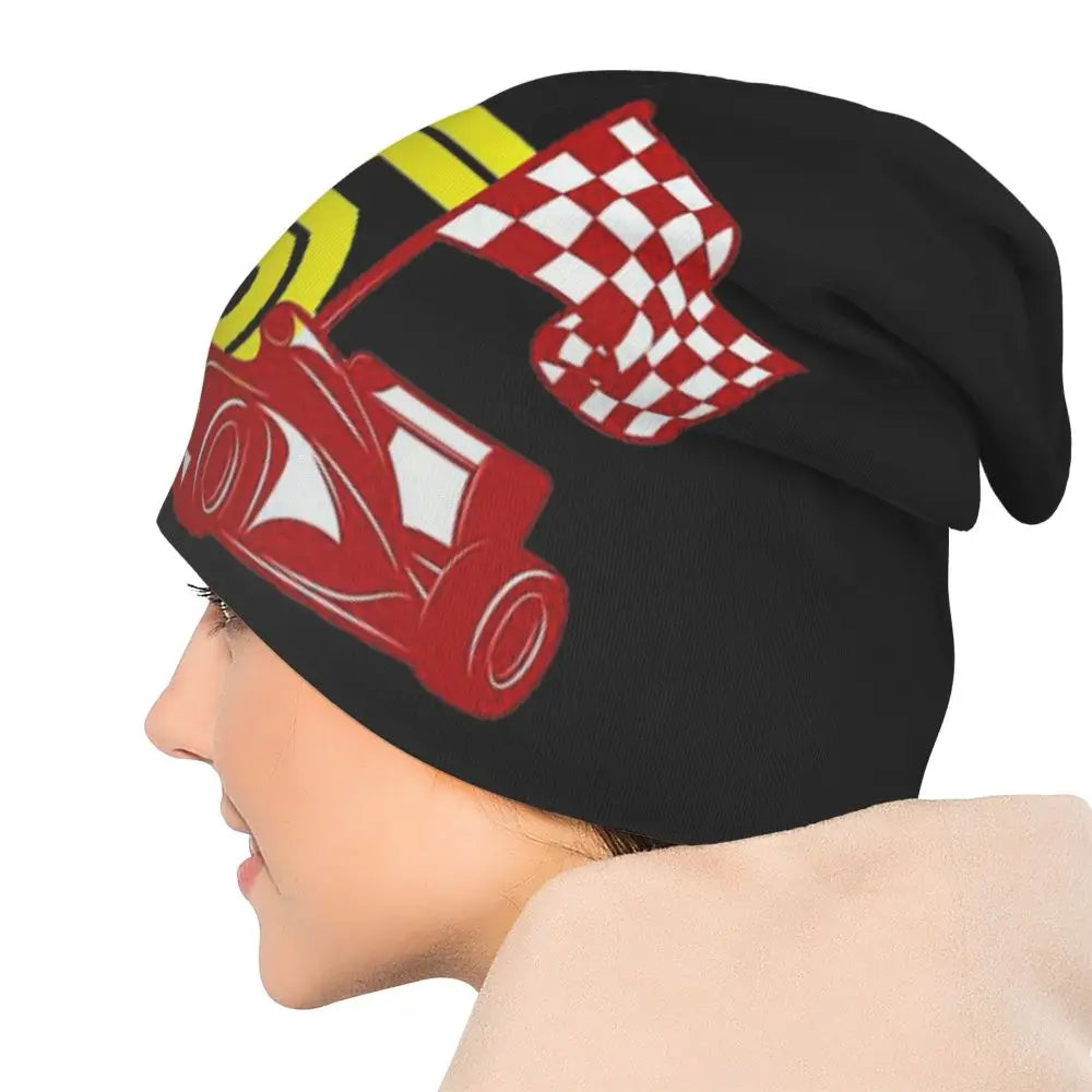 Carlos Sainz Jr F1 Signature Graphic - Dark Warm Knitted Cap Fashion Bonnet Hat Autumn Winter Beanies Hats for Unisex Adult