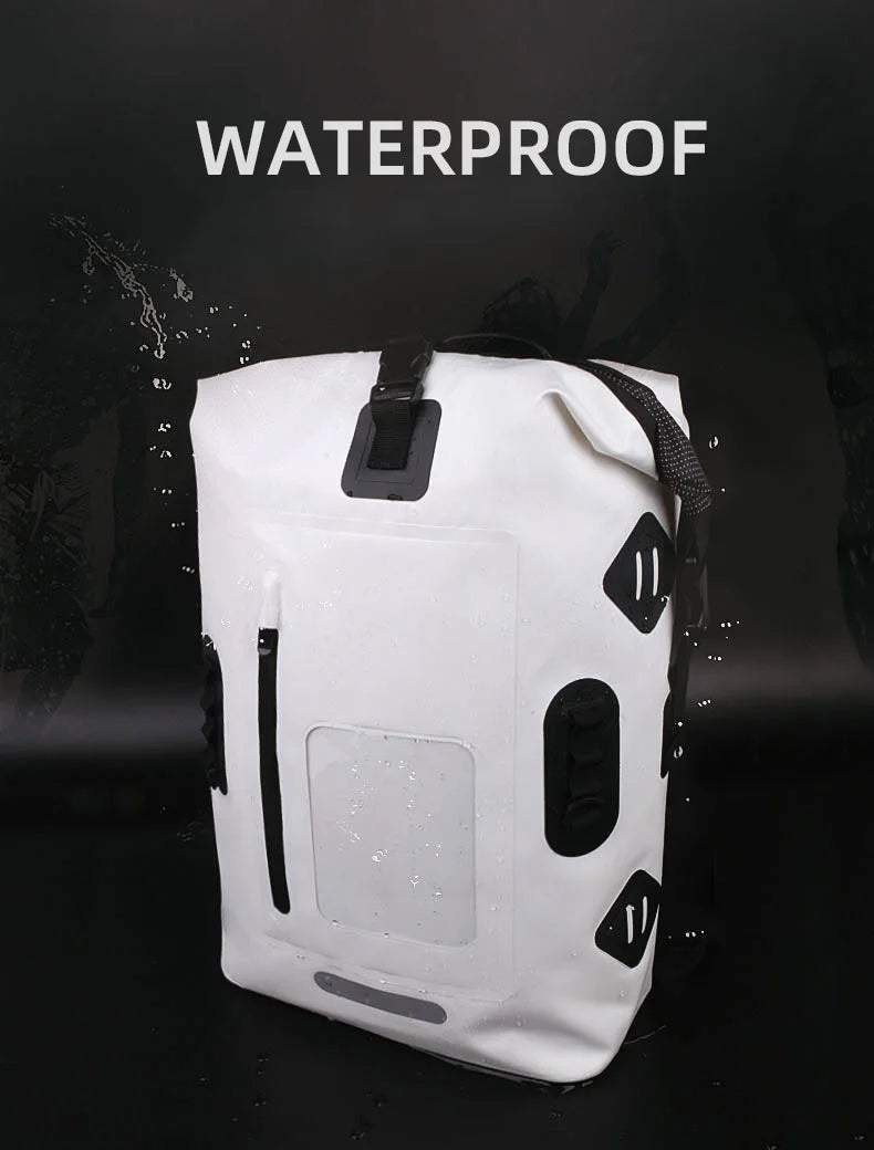 30L Waterproof Drift Bag Swimming Backpack Large River Trekking Shoulder Diving Wet Dry Rafting Canoeing Kayak PVC Camping Bag
