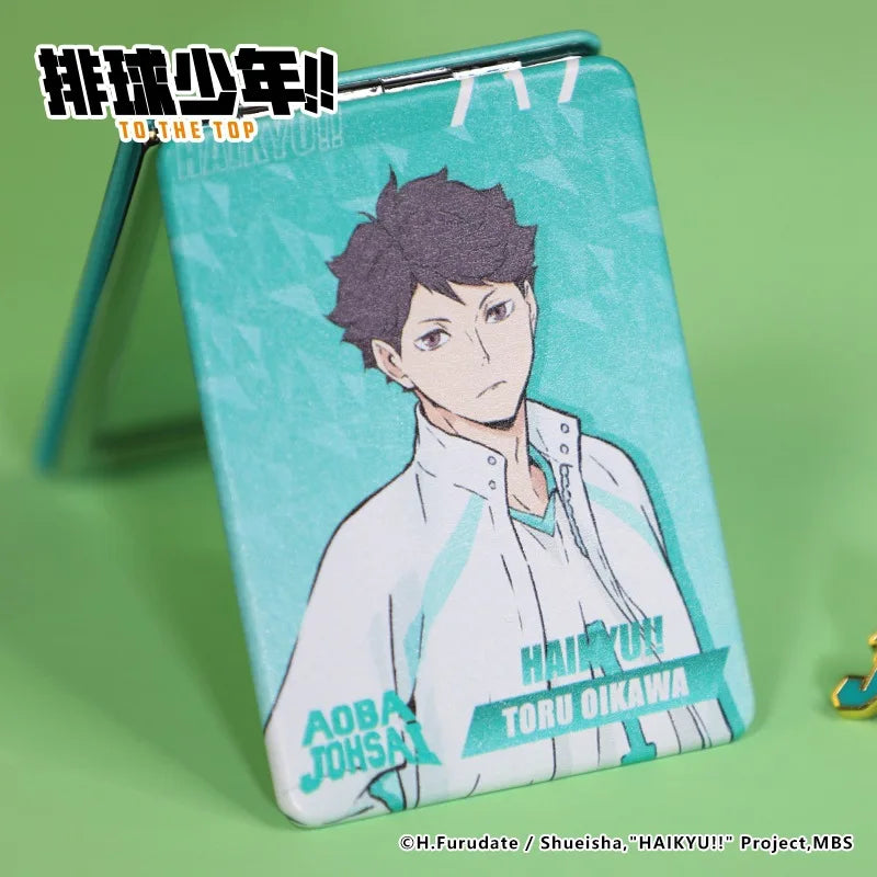 Haikyuu!! Tobio Kageyama Shoyo Hinata Karasuno Kei Tsukishima Oikawa Tooru China Official Authorization Cosmetic Mirror