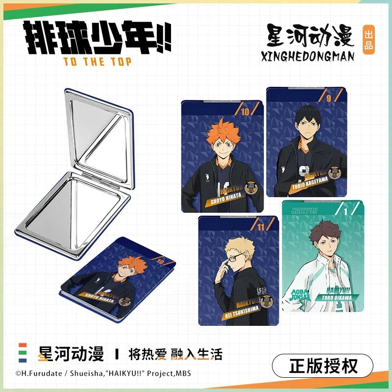 Haikyuu!! Tobio Kageyama Shoyo Hinata Karasuno Kei Tsukishima Oikawa Tooru China Official Authorization Cosmetic Mirror