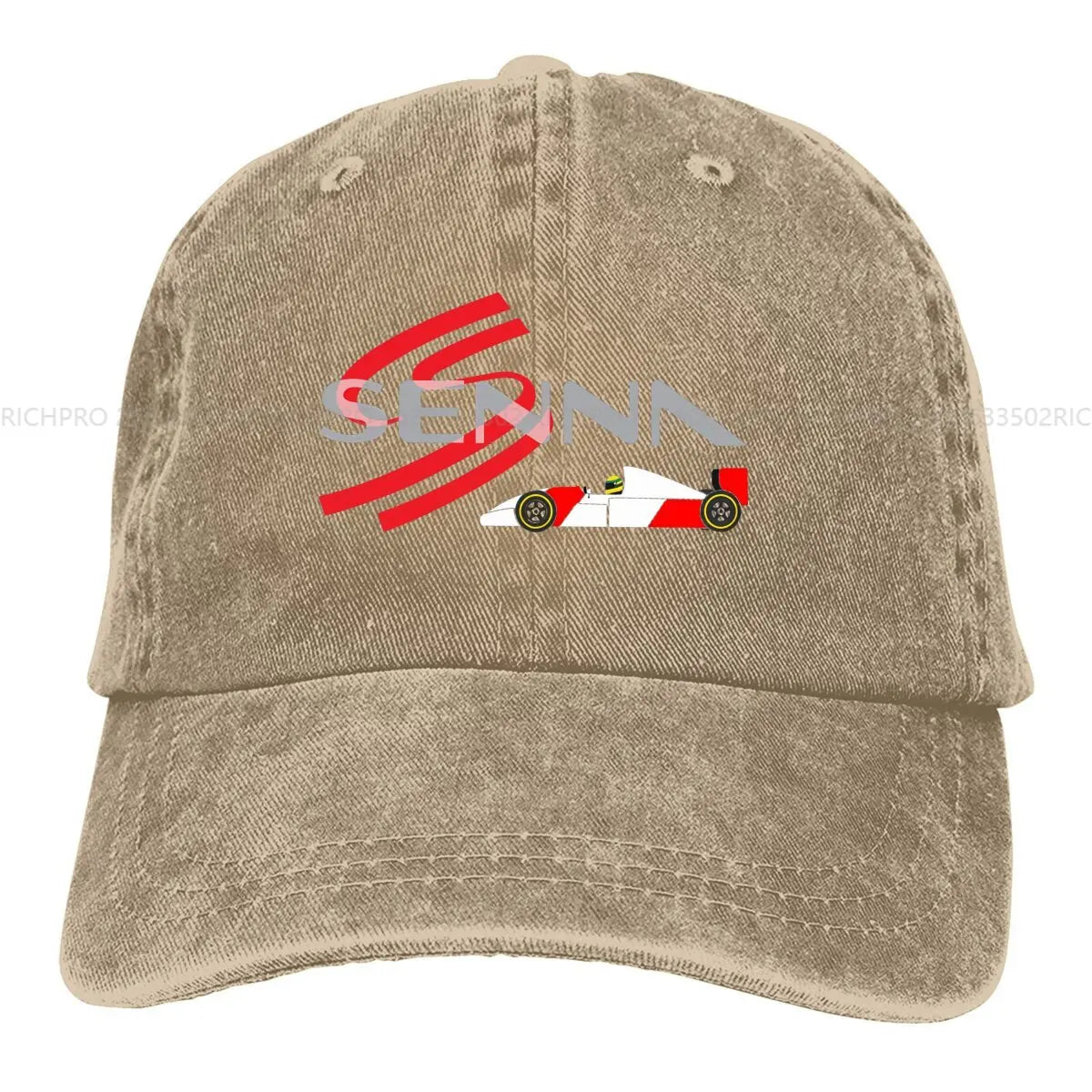 Pure Color Dad Hats Cool Women's Hat Sun Visor Baseball Caps F1 AYRTON SENNA Peaked Cap