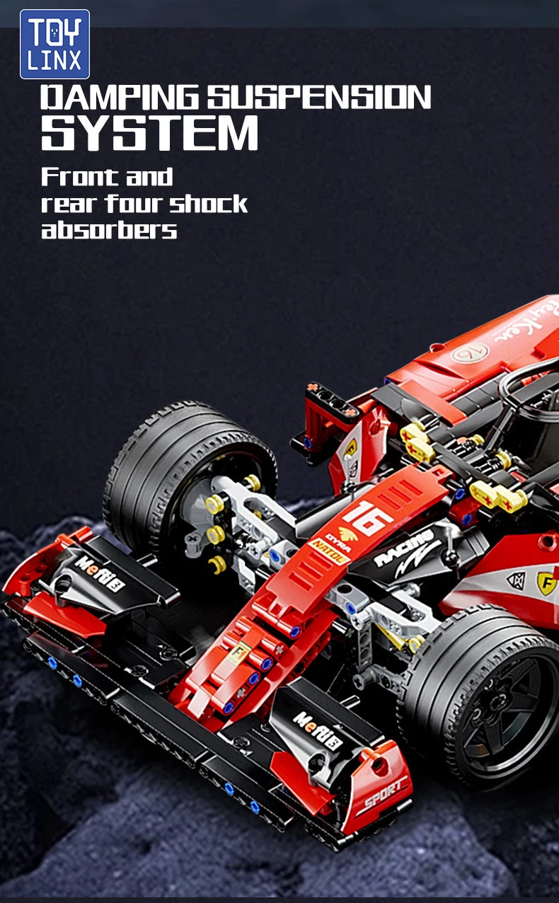F1 RC Race Cars 1163PCS Building Sets MOC Remote Control Building Blocks Cool Collectible Model Car Kits Building Toys