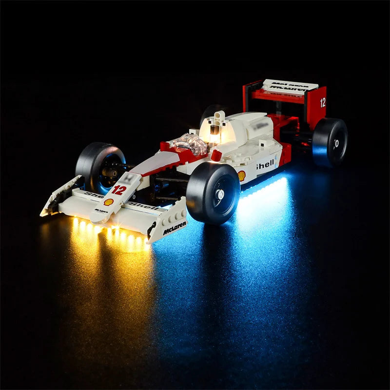 (Only LED Light No Bricks) 10330 MP4/4 & Ayrtons Sennas Building Blocks Bricks Kits Sets Not Include Model