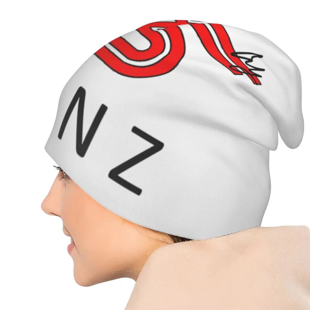 Carlos Sainz Jr F1 Signature Graphic - Dark Warm Knitted Cap Fashion Bonnet Hat Autumn Winter Beanies Hats for Unisex Adult