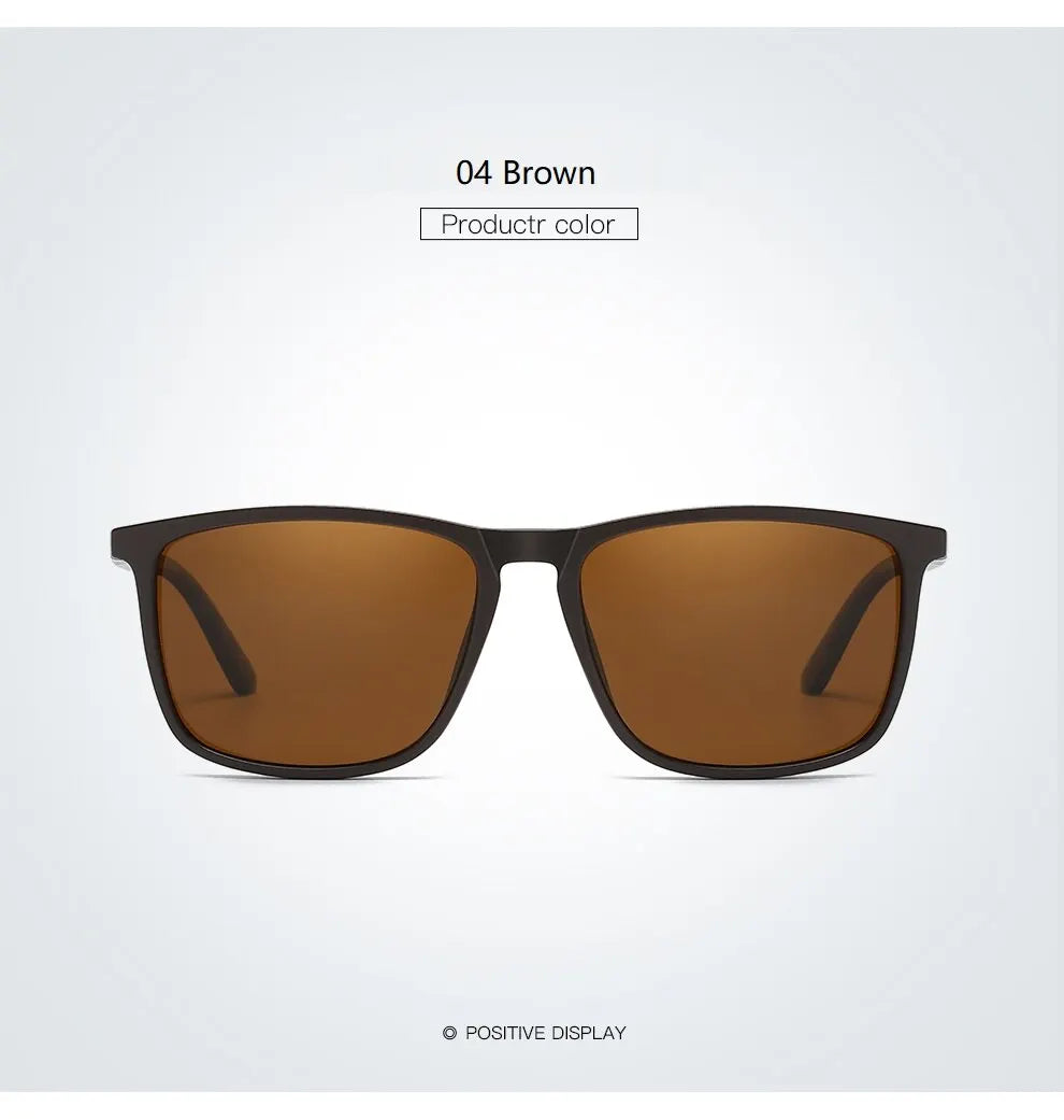 Luxury Vintage Square Polarized Sunglasses Men Women Fashion Travel Driving Fishing Anti-glare Sun Glasses TR90 Eyewear UV400