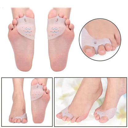 70% Hot Sale 2Pcs Bunion Corrector Pain Relief Hammer Toe Separator with Forefoot Care Pads