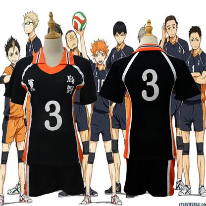 Msby Black Jackals Cosplay Costume Haikyu Volleyball Club Karasuno Nekoma Karasuno High School Sportswear Jersey Uniform