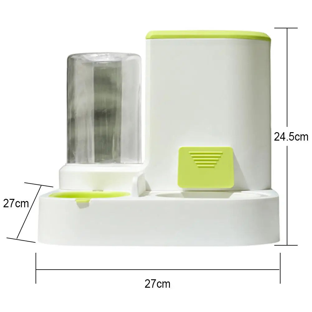 2-in-1 Pet Automatic Feeder Dog Cat Drinking Fountain Water Dispenser Food Bowl Pet Supplies For Dogs Cats