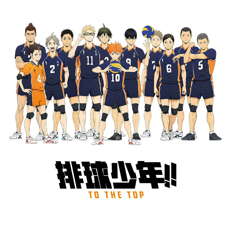 Haikyuu!! Unisex Aoba Johsai Karasuno High School Shoyo Hinata Official Authorization Fashion Flat Casual Canvas Shoes