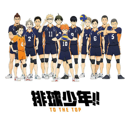Haikyuu!! Unisex Aoba Johsai Karasuno High School Shoyo Hinata Official Authorization Fashion Flat Casual Canvas Shoes