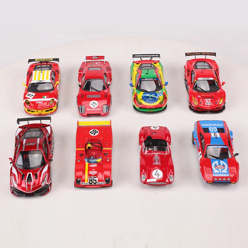 Burago 1:43 Ferrari 499p/296/488/458/308/F430 Le Mans 24-hour Endurance Race Car Alloy Model Car