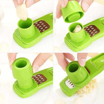 1PC Garlic Crusher Multi Functional Manual Ginger Garlic Grinding Grater Cutter Utensils Garlic Peeler Kitchen Accessories Tools