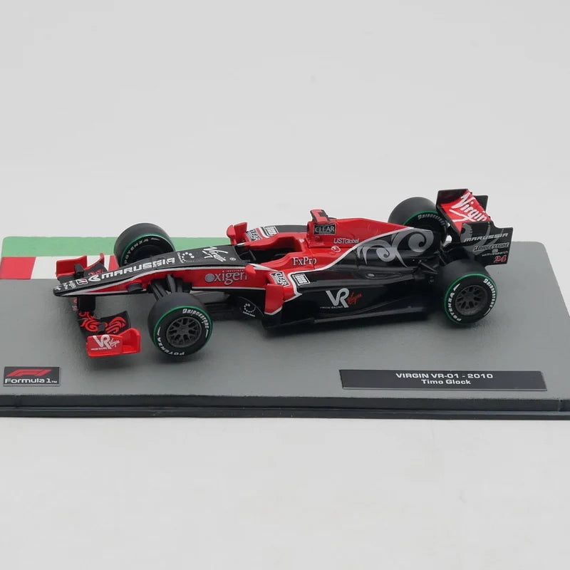 Ixo 1:43 VR-01 2010 Timo Glock Racing Diecast Car Model Metal Toy Vehicle