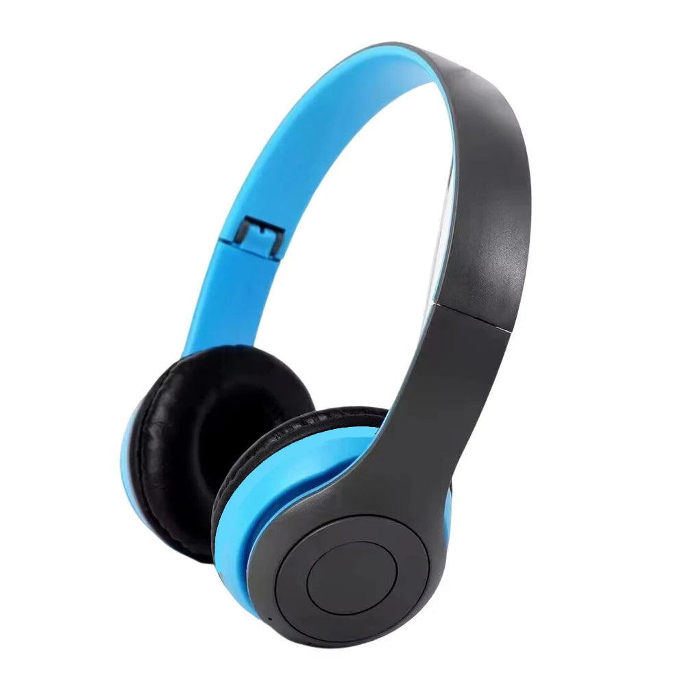 P47 Wireless Headphones Bluetooth 5.0 Earphones Foldable HIFI Stereo Bass for Music Gaming Kid Girl Earphone for Smartphone
