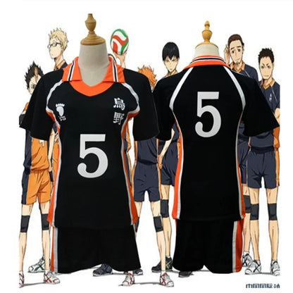 Msby Black Jackals Cosplay Costume Haikyu Volleyball Club Karasuno Nekoma Karasuno High School Sportswear Jersey Uniform