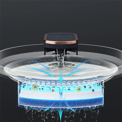 Automatic Cat Water Fountain with LED Light Ultra Silent Pet Drinking Water Fountain USB Cats Electric Mute Water Feeder