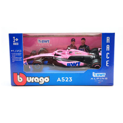 Bburago 1:43 Alpine F1 Team A523 2023 #10 Pierre Gasly #31 Esteban Ocon Alloy Car Die Cast Model Toy Collectible competition