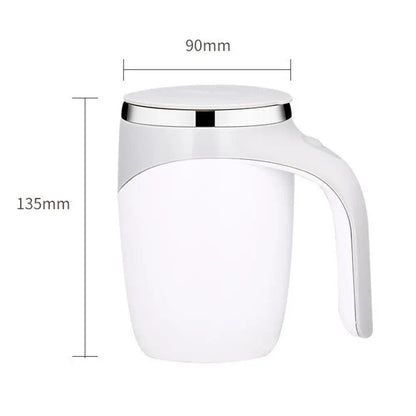 Portable Automatic Magnetic Stirring Coffee Mug Rechargeable 304 Stainless Steel Electric Mixing Cup Self Mixing Coffee Tumbler