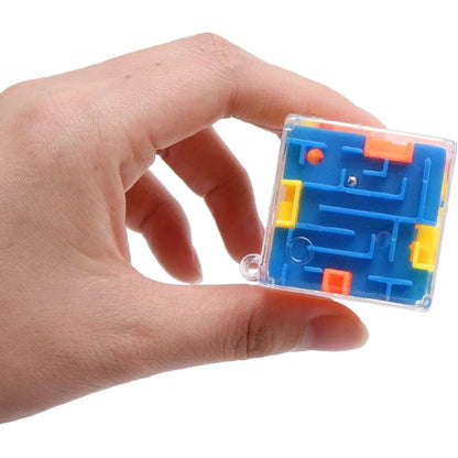 mini 3D Maze Magic Cube Six-sided Transparent Puzzle Speed Cube Rolling Ball Cubes Maze Toys For Children Stress Reliever Toys