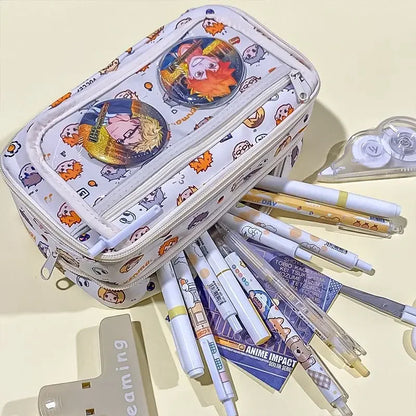 Haikyuu!! Pencil Case Learn Office Storage Student Stationery Bags Children's Paintbrush Case Anime Peripherals Holiday Gifts