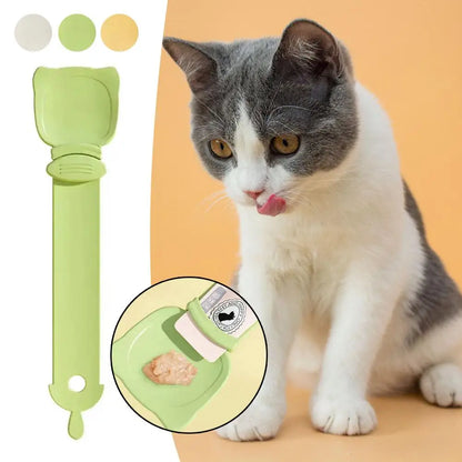 Cat Strip Feeding Spoon For Wet Semi-liquid Foods Cat Strip Squeeze Spoons Pet Feeder Supplies Snack Feeding Cat Product L8V4