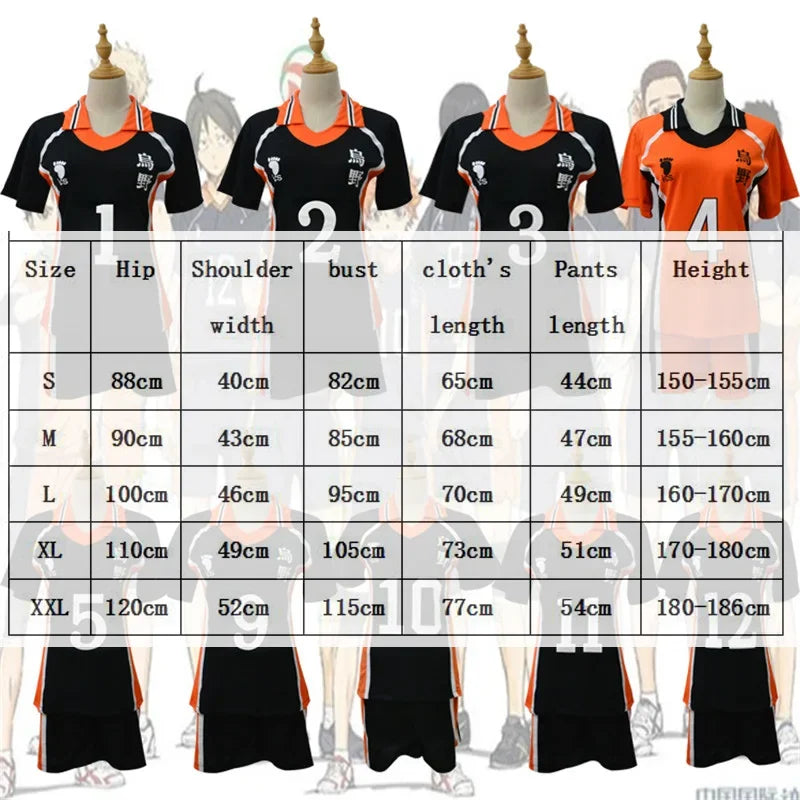 Msby Black Jackals Cosplay Costume Haikyu Volleyball Club Karasuno Nekoma Karasuno High School Sportswear Jersey Uniform