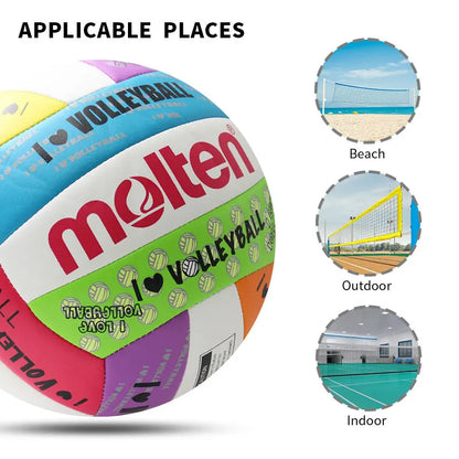 Newest Molten Volleyball Standard Size 5 PU Material Soft Touch High Quality Indoor Outdoor Sports Competition Training Balls