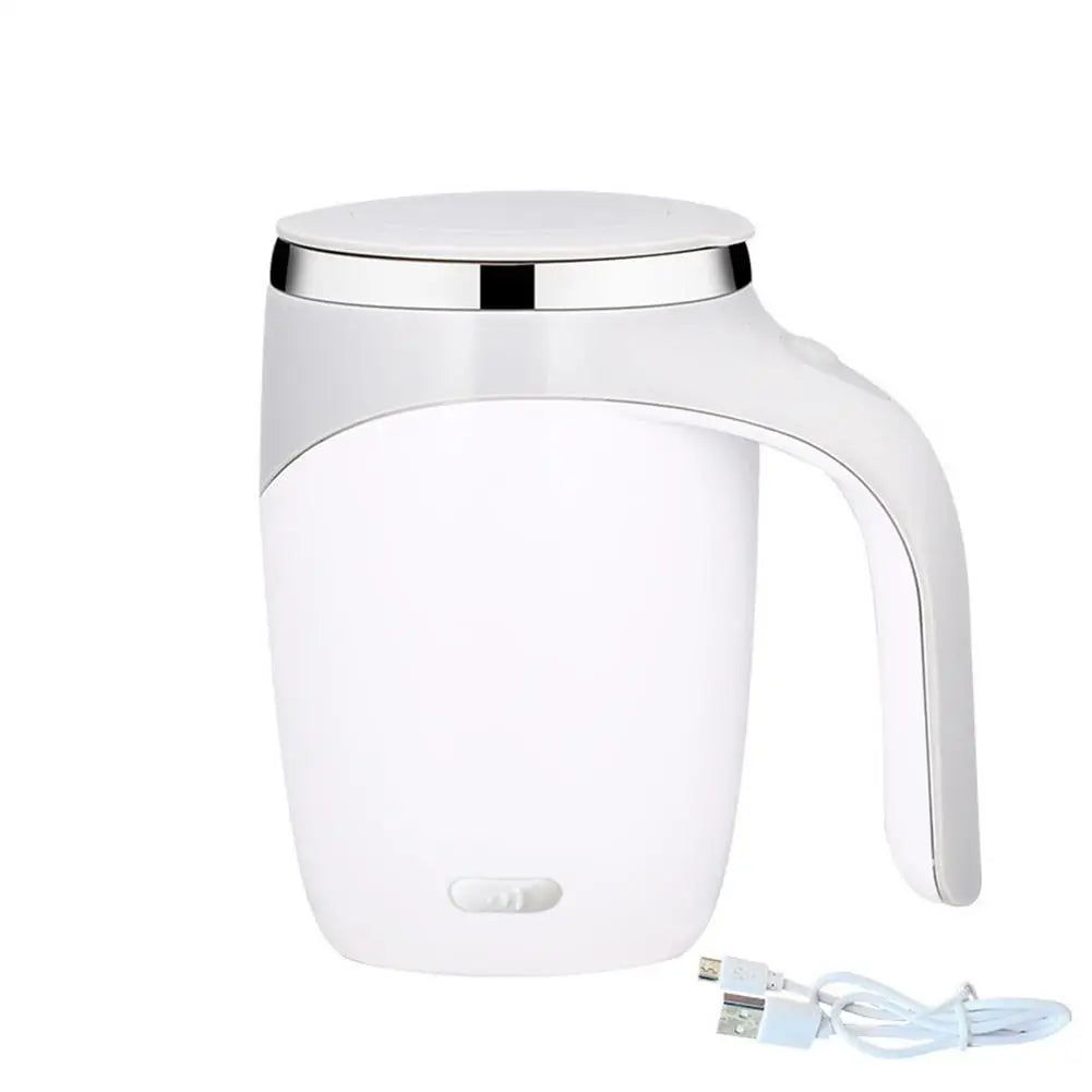 Portable Automatic Magnetic Stirring Coffee Mug Rechargeable 304 Stainless Steel Electric Mixing Cup Self Mixing Coffee Tumbler