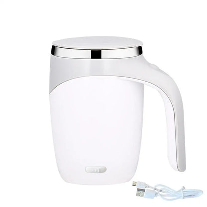 Portable Automatic Magnetic Stirring Coffee Mug Rechargeable 304 Stainless Steel Electric Mixing Cup Self Mixing Coffee Tumbler
