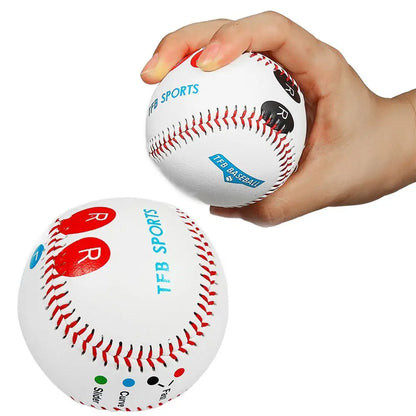 Pitch Training Baseball with Finger Placement Markers Standard Baseball Pitching Trainer Kit Training Aid for Pitching Practice