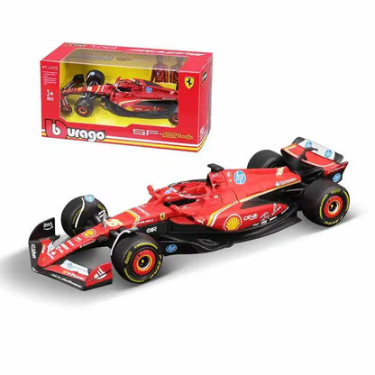 New 2024 Bburago F1 1:43 Bwt Alpine A524 Two Color Blue Pink Alloy Miniature Diecast Model #10 #31 Formula Car Model Toys Gift