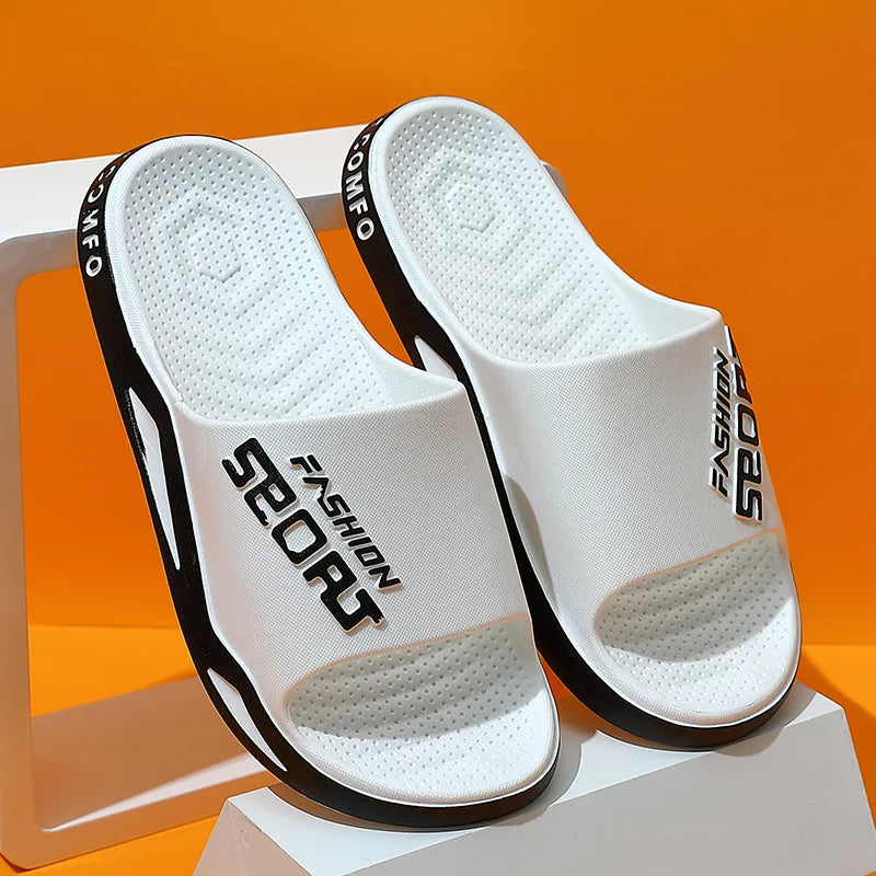 Big Size 48 49 Men Outside Slippers Summer Beach Sandals Thick Sole Non-slip Slides Fashion Slides Indoor Casual Bathroom Shoes