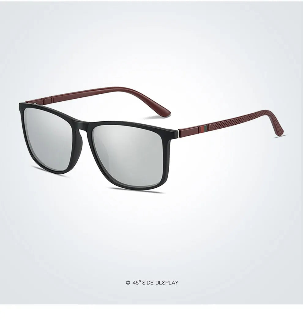 Luxury Vintage Square Polarized Sunglasses Men Women Fashion Travel Driving Fishing Anti-glare Sun Glasses TR90 Eyewear UV400