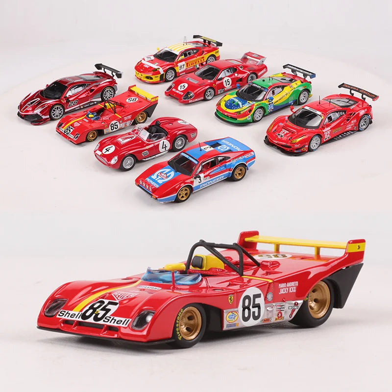 Burago 1:43 Ferrari 499p/296/488/458/308/F430 Le Mans 24-hour Endurance Race Car Alloy Model Car