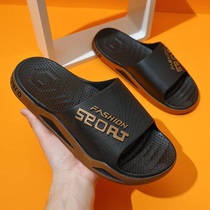 Big Size 48 49 Men Outside Slippers Summer Beach Sandals Thick Sole Non-slip Slides Fashion Slides Indoor Casual Bathroom Shoes