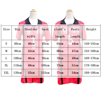 Msby Black Jackals Cosplay Costume Haikyu Volleyball Club Karasuno Nekoma Karasuno High School Sportswear Jersey Uniform